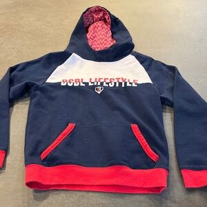 BSBL Lifestyle Kids Navy and Red Hoodie